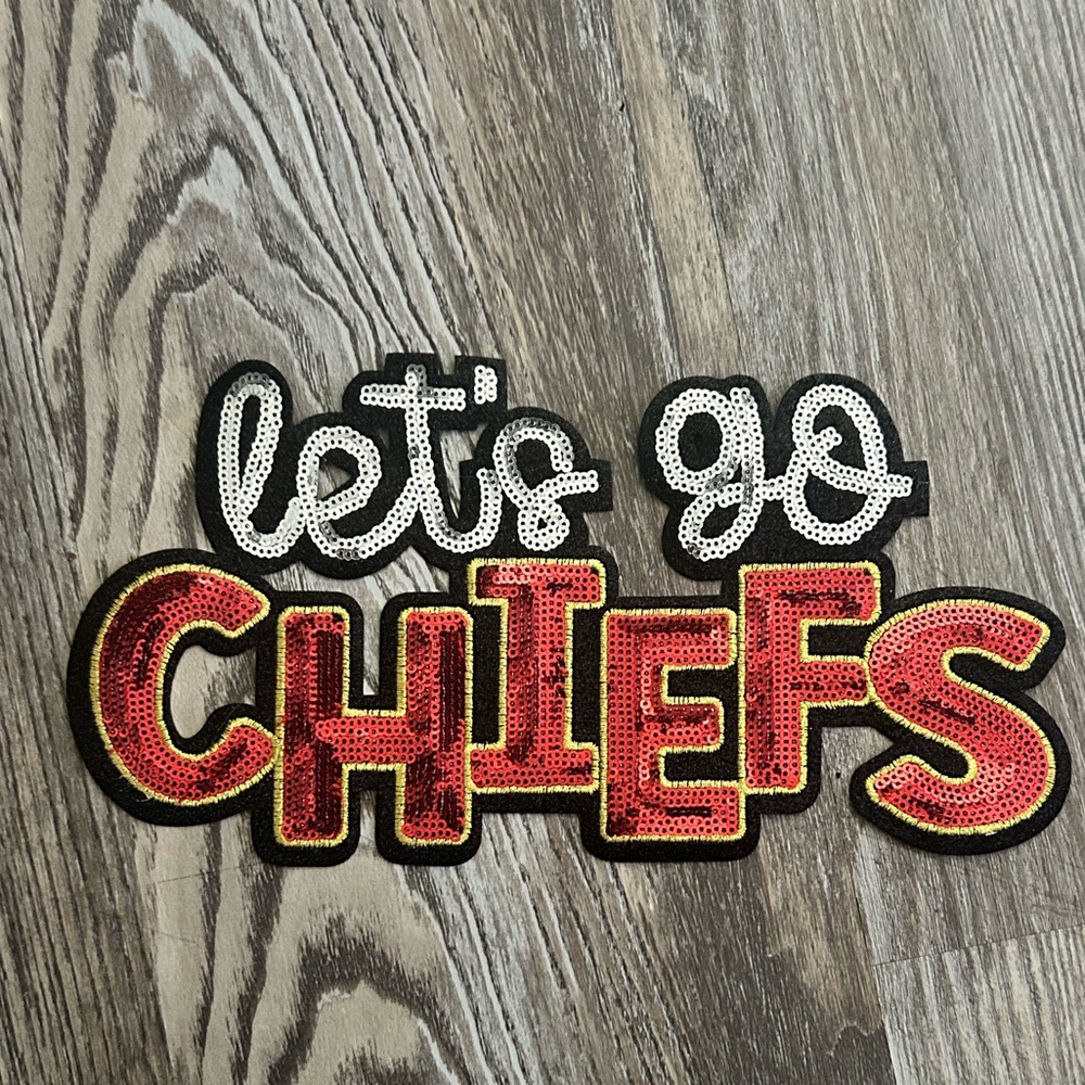 Let's Go Chiefs Patch iron on Kansas City